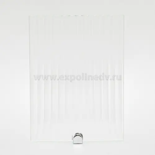 Стекло интерьерное Китай стекло прозрачное рифленое "лайн" осветленное, 8мм (2100*2440)