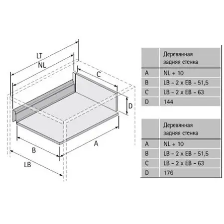 Комплекты ящиков InnoTech Atira комплект ящика innotech atira nl-520*176 мм, silent system, серый