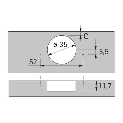 Петли мебельные Hettich (Германия) петля hettich sensys накладная 165°, с доводчиком