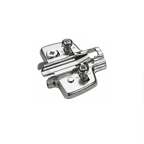 Петли мебельные Hettich (Германия) крестовая ответная планка sensys, d=3, с евровинтами, с эксцентриком, под саморезы, (37/32 мм), никель