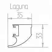 Венге натуральный пв профиль вертикальный laguna 5600мм венге натуральный