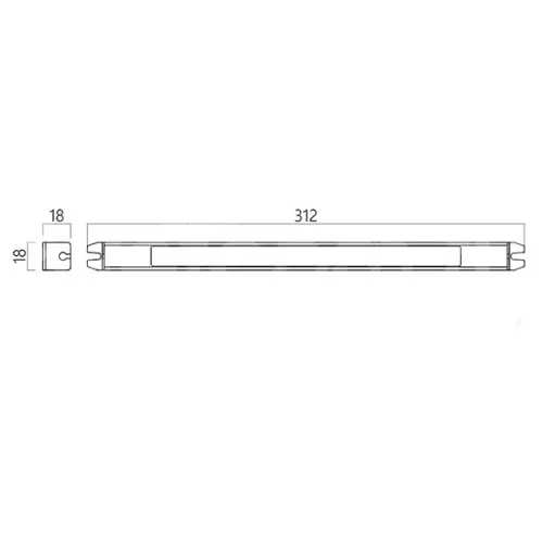 Блоки питания блок питания gls led 60w ip20, ac220/dc12v 5,0a ультратонкий h18 мм