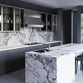 Столешницы ДСП SLOTEX brazilian marble (градиентный декор), столешница slotex (2u 40, 1200, 3000)