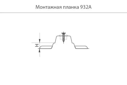 Петли мебельные JET планка монтажная jet h0мм для петли без пружины