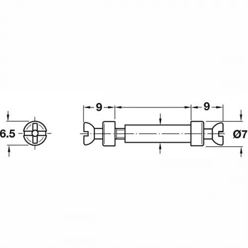 Hafele Rafix дюбель hafele rafix 7x16-22мм, двойной