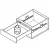 Ящики Matrix Box S выдвижной ящик matrix box s, с доводчиком, nl-400*84мм (1 квадр. рейлинг), серый