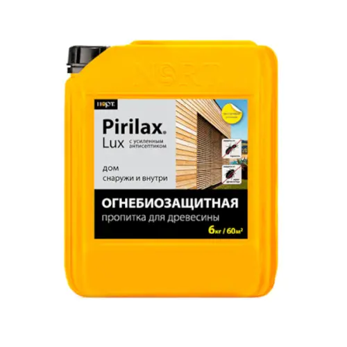 Антисептики, огнебиозащита огнебиозащитный состав пирилакс-люкс, 6кг