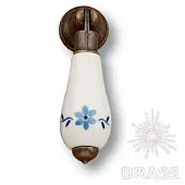 Ручки Brass Классика 331h3 ручка мебельная классика, голубые цветы на белом фоне
