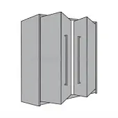 Комплекты складных дверей Hettich комплект фурнитуры wingline l pull to move silent для 2 дверей (4 створки), ширина до 2,4м (25кг)