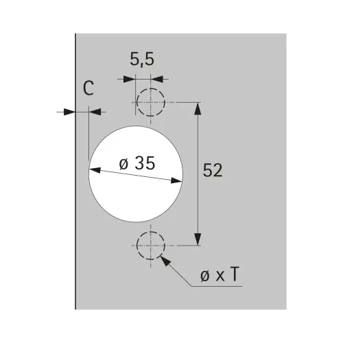 Петли мебельные Hettich (Германия) петля hettich intermat вкладная 180°, push to open