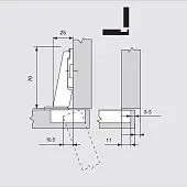 Петли мебельные Samsung IREX (Корея) петля мебельная samsung irex накладная 110° clip on с доводчиком, 52мм, с мп (с 2-мя еврошурупами)