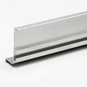 Серебристый ручка-профиль gola l-образная, 4100 мм, анодированный, premium line