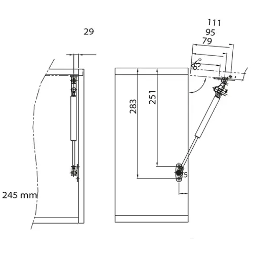 Газлифты Samsung IREX газовый лифт samsung irex с доводчиком, грузопод. 100n