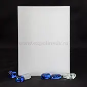 Стекло интерьерное Китай стекло окрашенное матовое белое, 4мм (1830*2440) с плёнкой