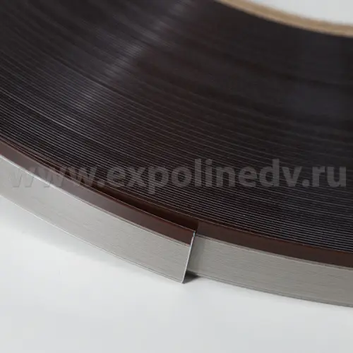 Кромка АКЦИЯ кромка 1,3*23 3165e шоколад/сталь v-nut