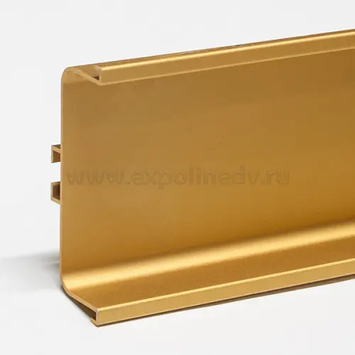 Золото ручка-профиль gola с-образная, 4100 мм, золото матовое, premium line