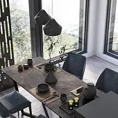Компакт-плита SLOTEX black slate, компакт-плита slotex  (12, 1320, 3050)