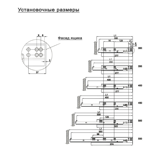 Скрытая кухня размеры